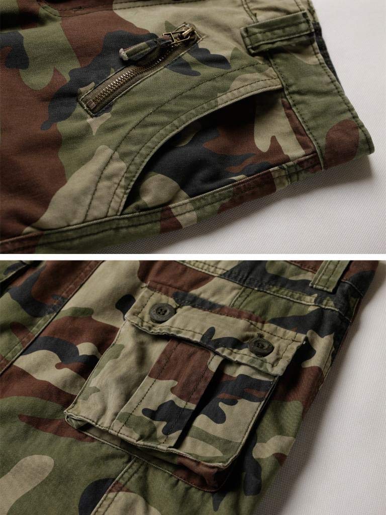 AKARMY Womens Cargo Pants with Pockets Outdoor Casual Ripstop Camo Military Combat Construction Work Pants C29 Camo - Image 5